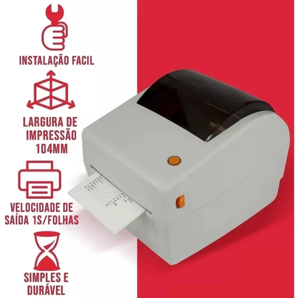 Impressora térmica de código de barras e etiquetas - Image 3
